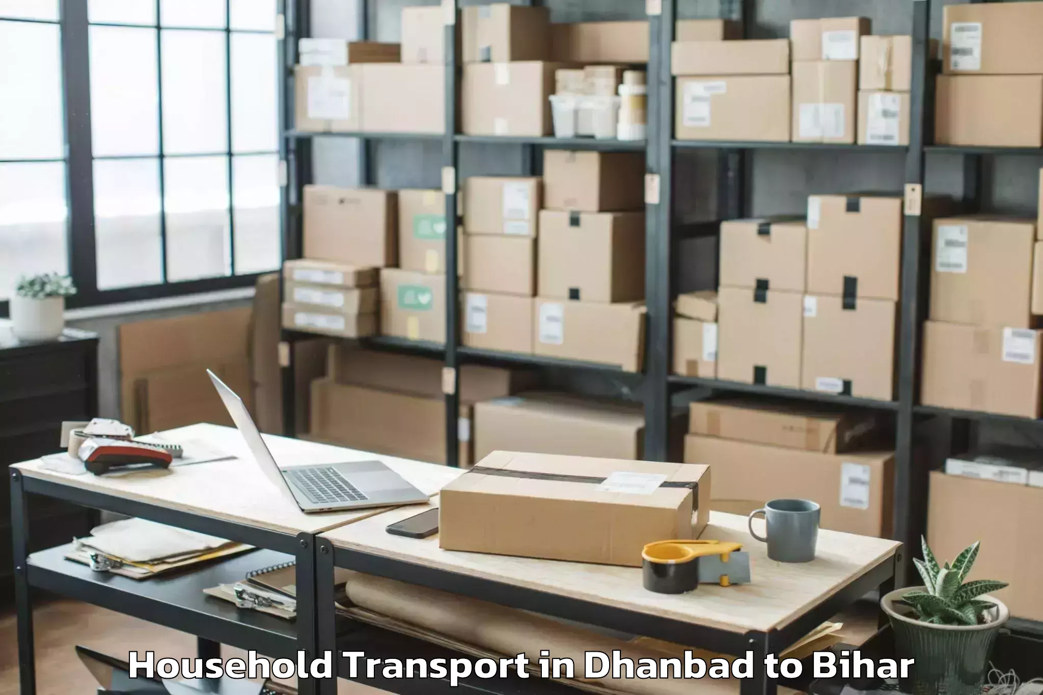 Professional Dhanbad to Teghra Household Transport